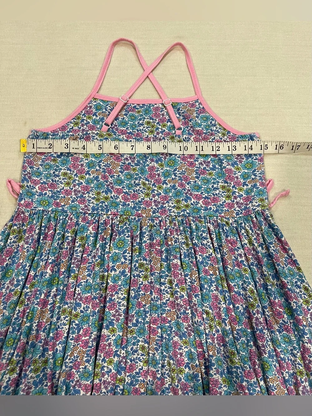 Love + Grow Clothing Co. Retro Floral Bamboo Tunic Dress Top - Girls Size 12Y